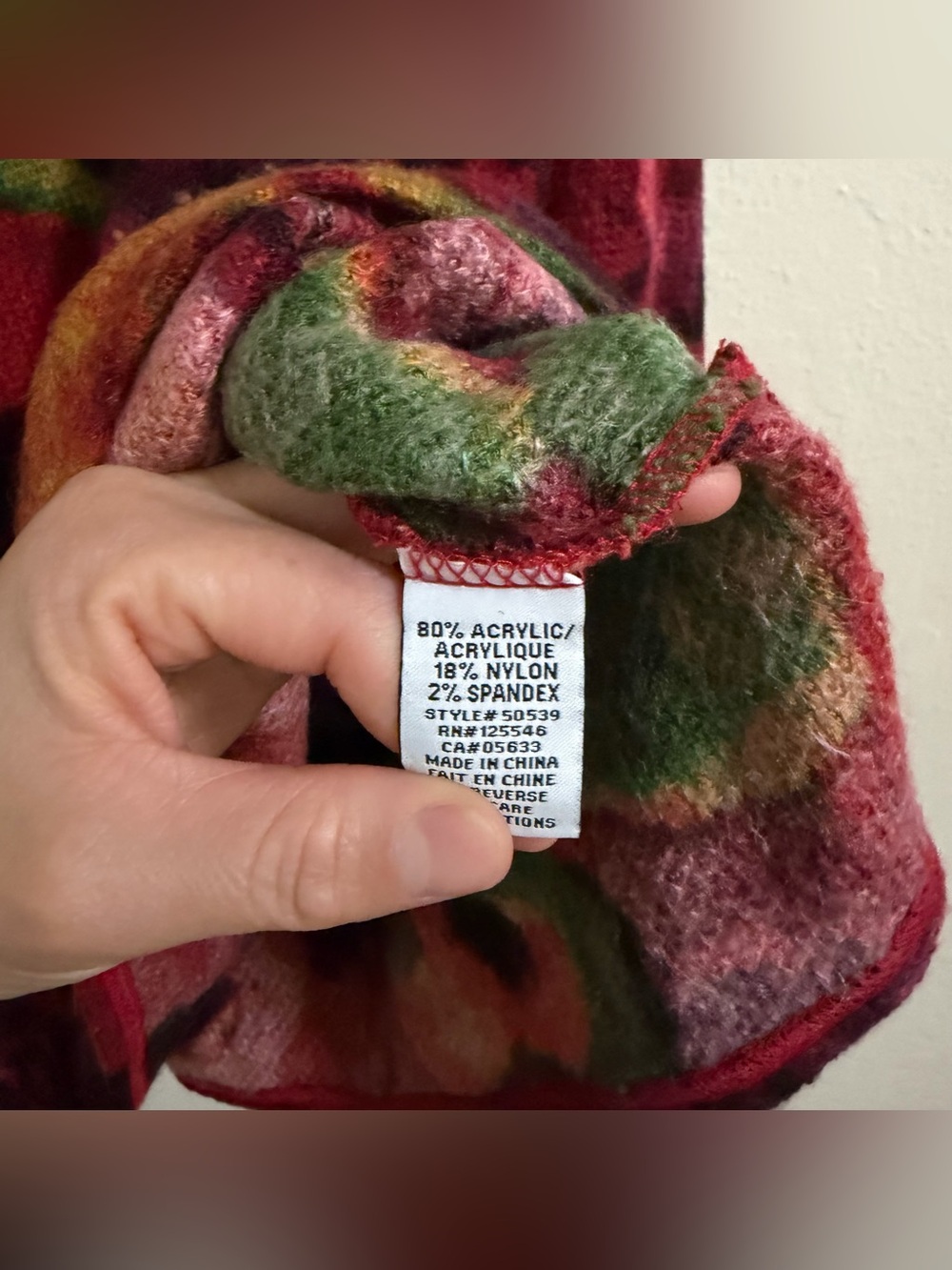 Habitat Abstract Floral Easy Cowl
Sweater - Large watercolor floral print. - Picture 7 of 11